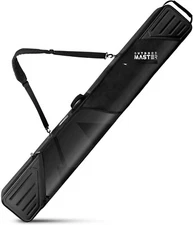 Outdoormaster Padded Ski Bag, ABS Hard Shell Ends Ski Travel Bags, Ski Case with