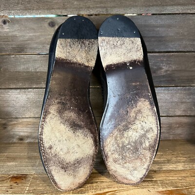 Mens Magnanni Black Leather Horsebit Casual Slip On Loafers  display picture 1