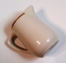 Vintage Mayer China Restaurant Ware Creamer White with Gold Band