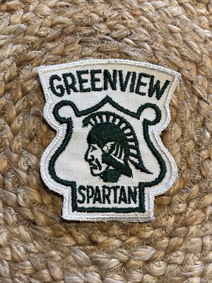 Greenview Jr High School Lyndhurst OH Ohio PATCH Vtg Jacket Rare 1960s Spartan