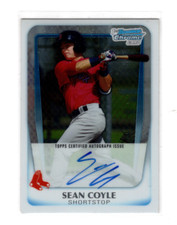 2011 Bowman Chrome Prospects Sean Coyle #BCP100 Boston Red Sox