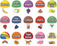 Multicolor Vinyl Sticker Decal For Storefronts Restaurants Food Trucks 12 Inch