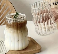 2er Set Latte Macchiato Matcha Kaffeegläser Eiskaffee Gläser Cocktail Longdrink