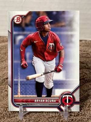 2022 Bowman Draft Bryan Acuna Minnesota Twins Prospect card #BD-19
