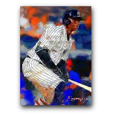 Didi Gregorius #4 Art Card Limited 42/50 Edward Vela Signed (New York Yankees)