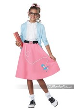 50's Poodle Skirt Child Pink Costume California Costumes