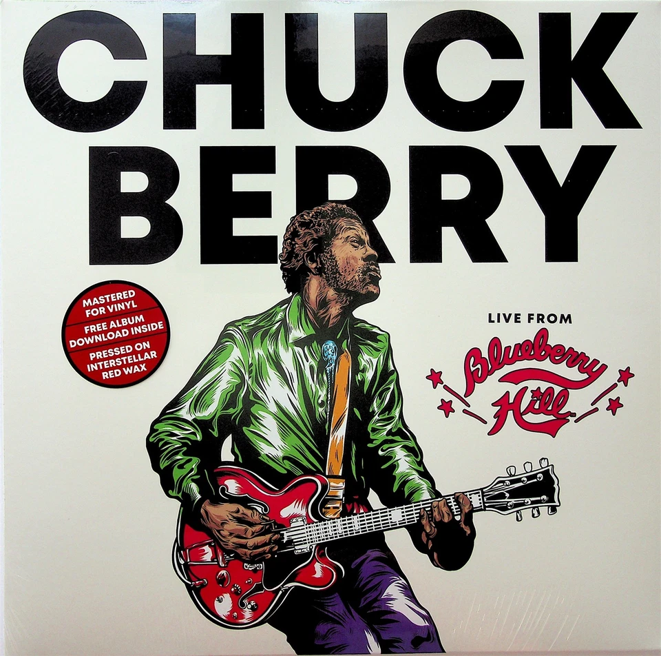 CHUCK BERRY- Live From Blueberry Hill LP (NEW 2022 Marbled RED Coloured Vinyl) - Image 2 of 3