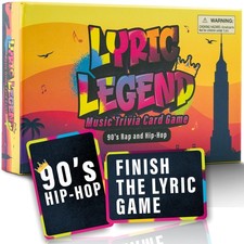 Lyric Legend 90s Hip-Hop  Rap Music Trivia Game - 144 Songs, Expandable