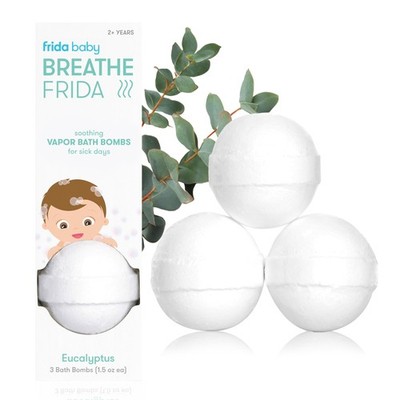 Frida Baby Natural Vapor Bath Bombs for Toddlers & Kids, Eucalyptus Essential