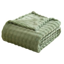 Bubble Fleece Blanket for Couch, Super Soft Cozy Cute Throw Blanket for Women