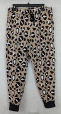 Lularoe sz XL Jax Jogger Pants knit animal print stretchy pockets pull on 0406
