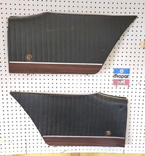 1971 Dodge Charger Rt 500 Super Bee Standard Rear Upper Door Panels Set Black