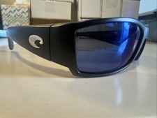 COSTA DEL MAR MEN'S CORBINA SUNGLASSES MATTE BLACK/BLUE 580P O73