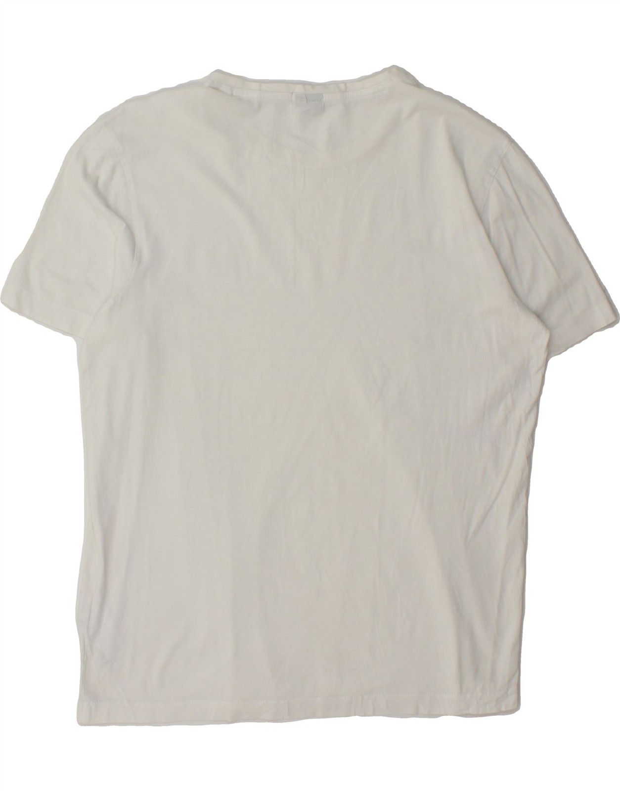 HUGO BOSS Mens T-Shirt Top Medium White Cotton CE23 thumbnail 2