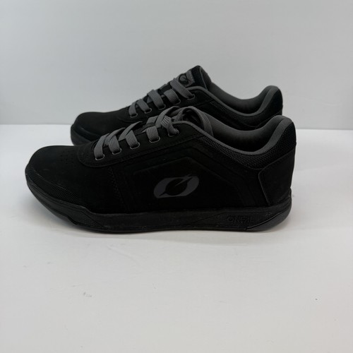 O'Neal PINNED FLAT PEDAL Mens Skater Shoes Motorcycle BMX MTB Black Size 10 - Afbeelding 4 van 8