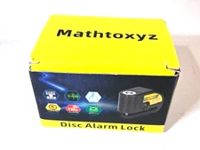 Mathtoxyz Motorcycle Alarm Disc Brake Lock 110dB Alarm Waterproof Red