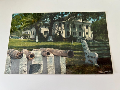 Community House Biloxi Mississippi MS East Beach Boulevard Cannon Postcard