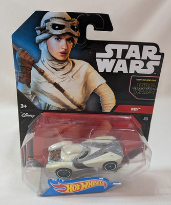 Hot Wheels DISNEY STAR WARS Car REY The Force Awakens Mattel NEW 2014