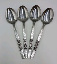 Amefa ROYAL DAMASK Set of 4Soup Tablespoons Stainless Steel Holland