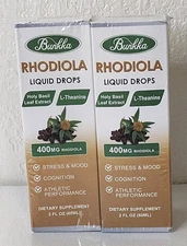 Rhodiola Liquid Drops 400 Mg for Men and Women Twin Pack 2 fl Oz