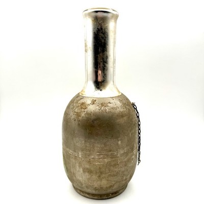 American Bottle Co Thermos Mercury Glass And Chrome Carafe No Cap Top 1910 1911 