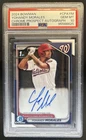 2024 Bowman Yohandy Morales Chrome Auto 1st Prospect #CPA-YM Nationals PSA 10
