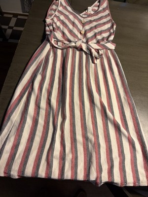 fitted lace wedding dress Archival Anthropologie Red & White Stripe "Regatta Dress" by Odille, S   The Mustard Dandelion