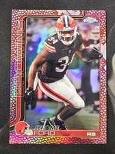 2025 Topps Chrome Football Jerome Ford #71 Leather Football Refractor