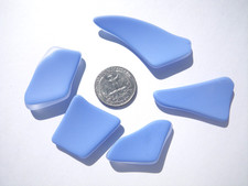 Sea Glass, Collection of Beautiful Color or Opaque Blue