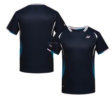YONEX 26S/S Men's Badminton T-Shirts Sports Training Top Tee Dark Navy 261TS009M