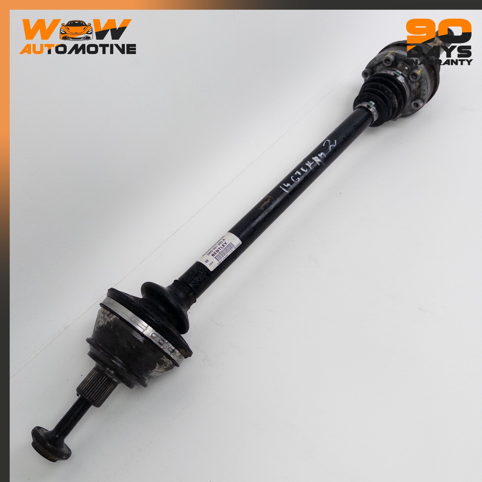 12-18 BENTLEY CONTINENTAL GT REAR RIGHT PASSENGER SIDE CV AXLE DRIVE SHAFT OEM