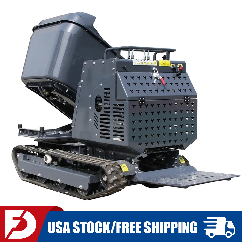 Mini Tracked Dumper 180° Rotating Dump Truck B&S Gas Engine Hydraulic Tipping