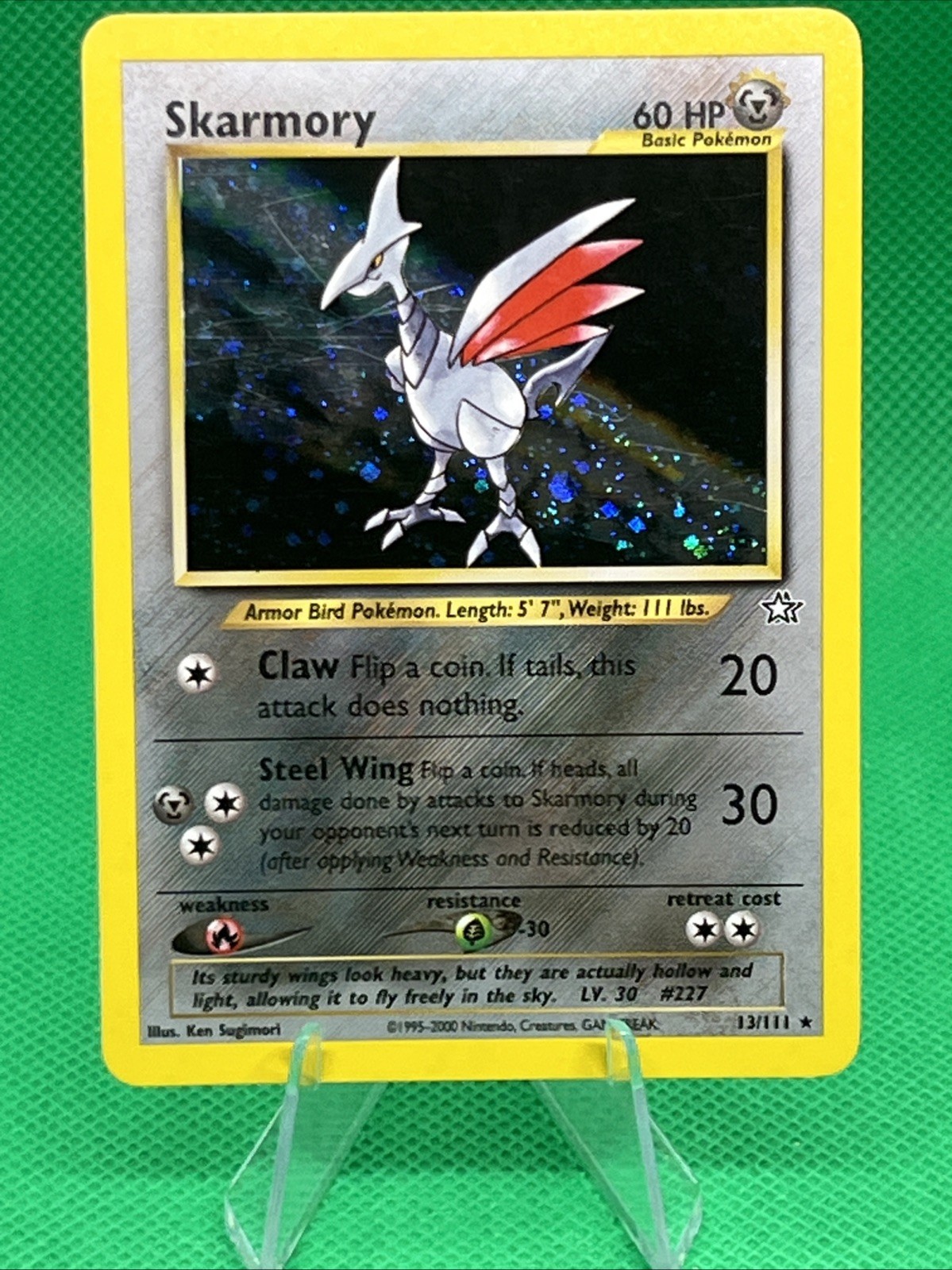 Skarmory 13/111 Neo Genesis Holo Wotc Pokemon Card Lp