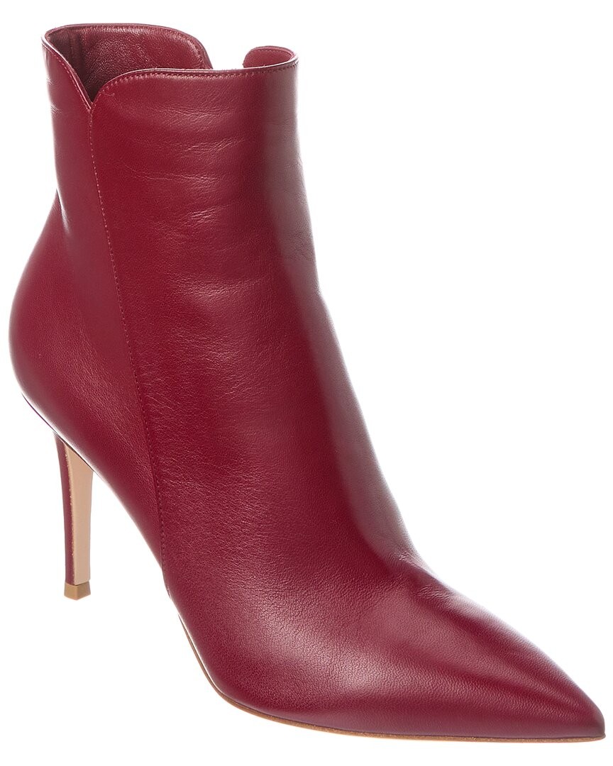 Кожаные ботильоны Gianvito Rossi Levy 85 Женские красные 395 62690₽