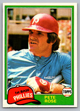 1981 TOPPS #180 PETE ROSE PHILADELPHIA PHILLIES