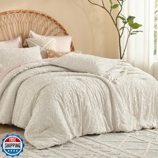 Litanika California King Size Comforter Set Beige, 3 Piece Cal Ki