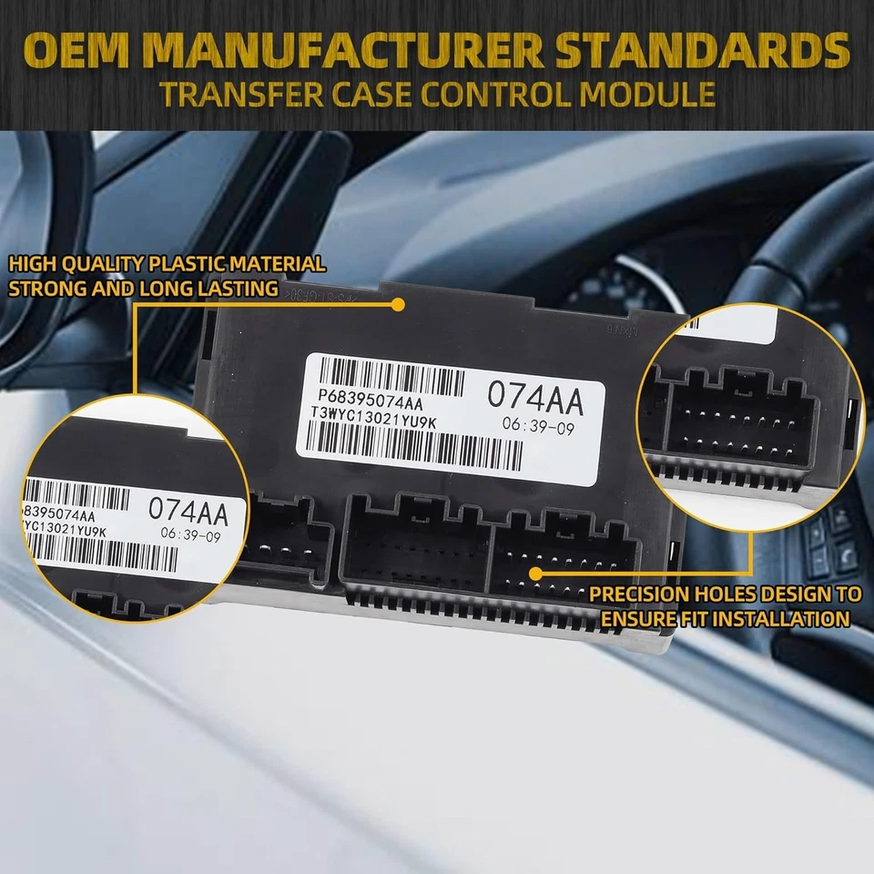 2014-2015 Dodge Durango Jeep Grand Cherokee Transfer Case Module 68395074AA - Image 4 of 4