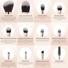 6Pcs Double Sided Makeup Brushes Professional...