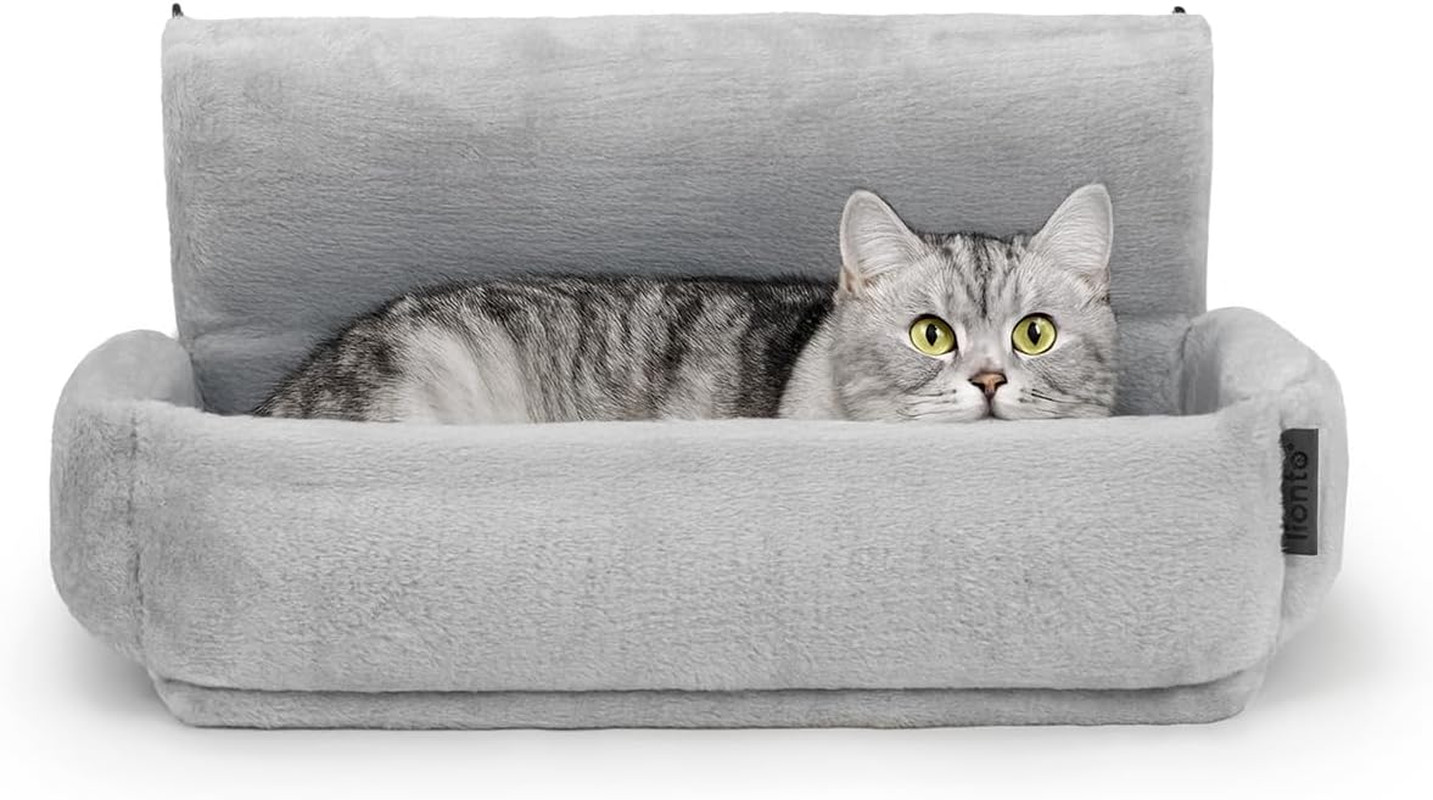 Lettiera Riscaldata per Gatti Con Rivestimento in Peluche Lavabile, Ganci in Met