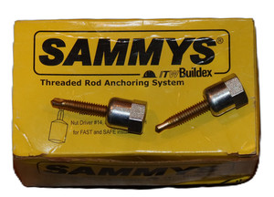 Sammys 8137957 threaded rod hanger for steel 3/8" - with nut - Free shipping