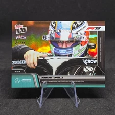 2025 Topps NOW F1 KIMI ANTONELLI Consecutive Top 5 Finishes Orange Foil /25 #68