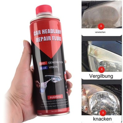 2/800g Car Headlight Set Polymer Chemical Polish Repair Fluid Refurbish Liquid