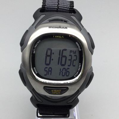 Timex Ironman Triathlon 150 Lap Mens 44mm Digital Watch WR 100M New Battery