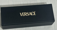 Versace Universal Black Clam Shell Leather Hard Case for Sunglasses Glasses Box