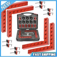 1/4Pack 90 Degree Right Angle Clamps for Cabinet Woodworking Positioning Squares