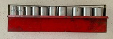 Snap-on Usa 12 Drive Socket Lot 12 - 1 18 10 Pc Rack No 1116 Snap-on Usa 12 Drive Socket Lot 12 - 1 18 10 Pc Rack No 1116