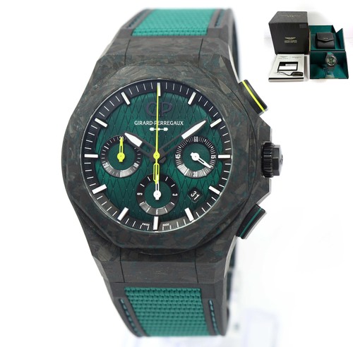 Girard Perregaux Laureato Absolute Aston Martin F1 81060 44MM Carbon Green B/p