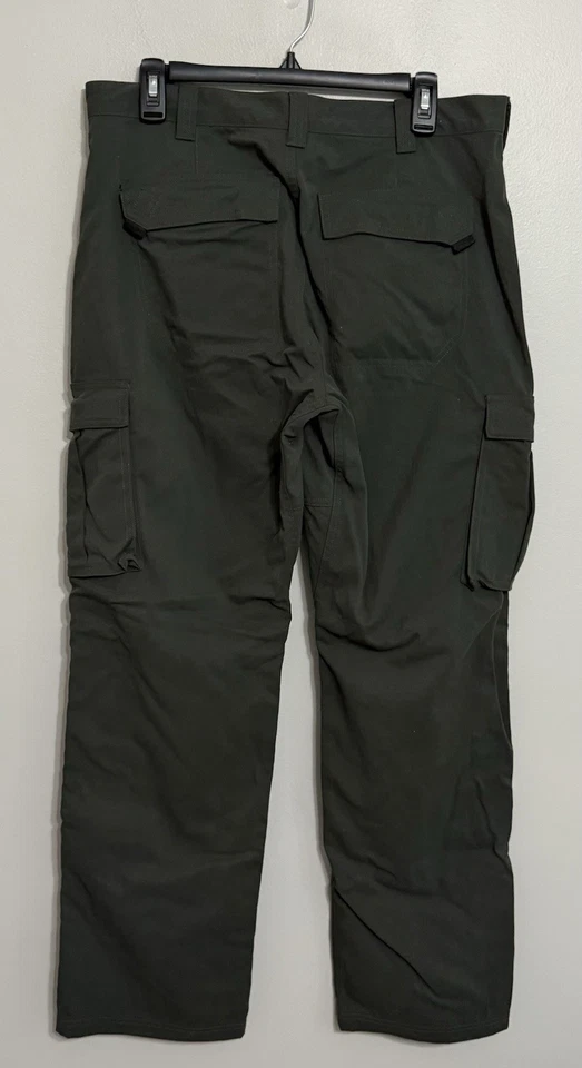Arborwear Men’s 34x32 Green Nylon Straight Leg Cargo Pants - Image 3 of 4