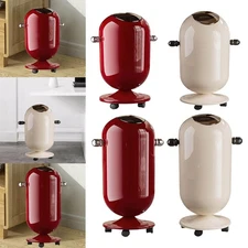 Tall Trash Can with Wheel Multipurpose Garbage Bin for Laundry Dorm Office