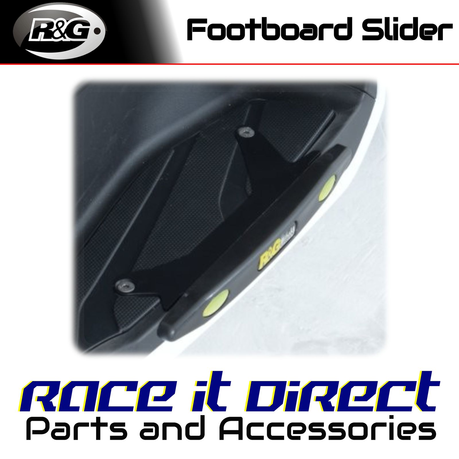 R&G - TP0018BK - Footboard Sliders